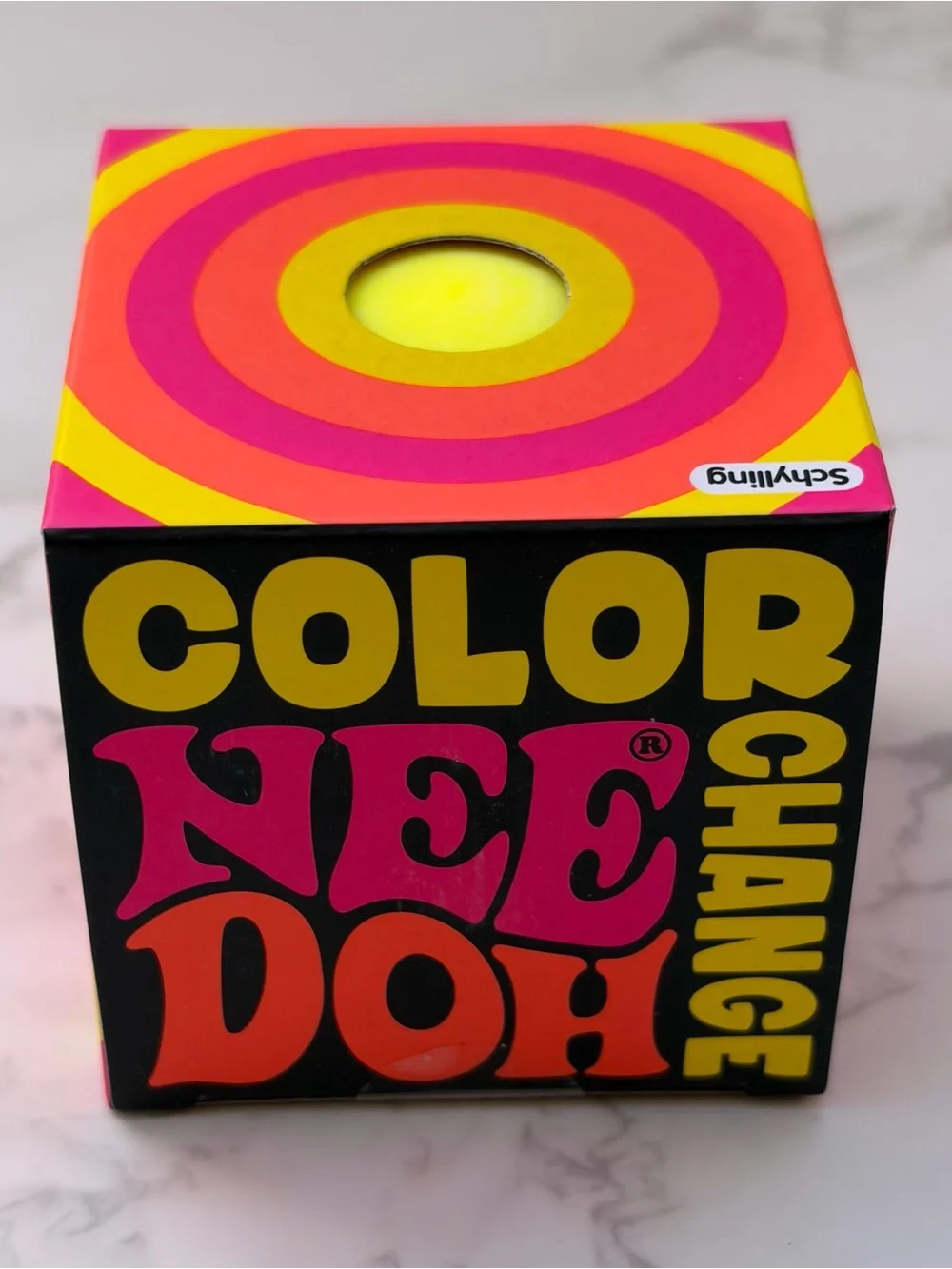 Needoh Color Change Need to Mellow Out! Yellow Squeeze Fidget Toy Schylling New